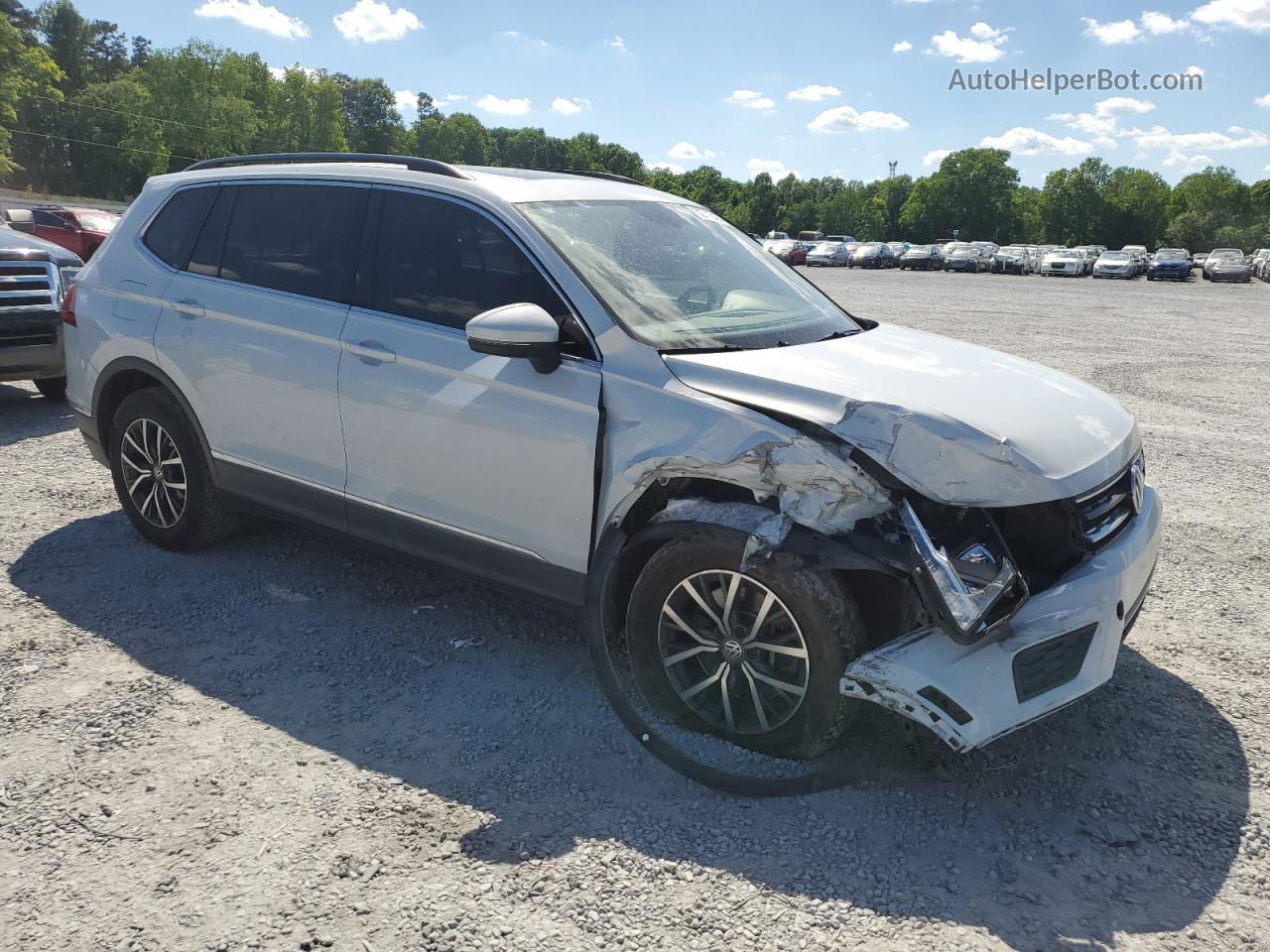 2018 Volkswagen Tiguan Se White vin: 3VV3B7AX6JM222537