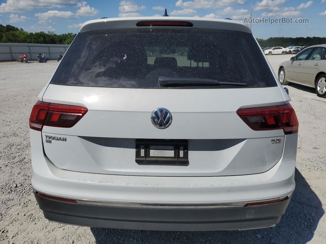 2018 Volkswagen Tiguan Se Белый vin: 3VV3B7AX6JM222537