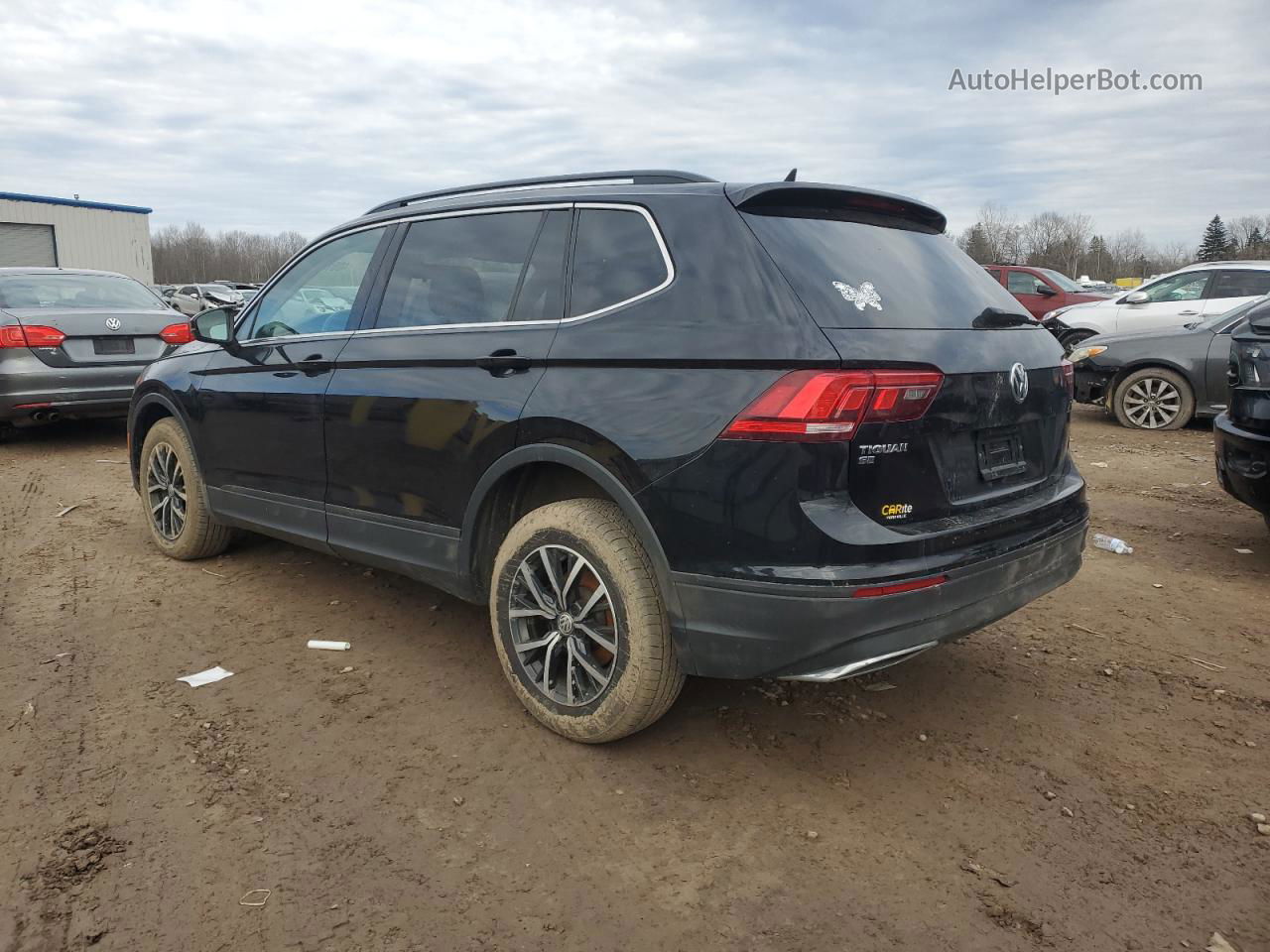 2019 Volkswagen Tiguan Se Black vin: 3VV3B7AX6KM019293