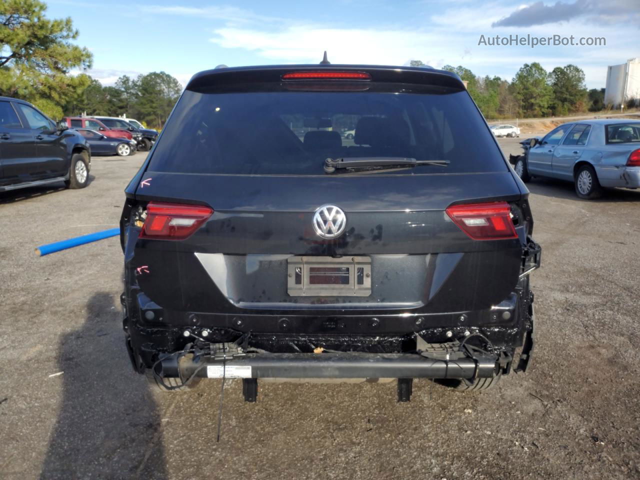 2019 Volkswagen Tiguan Se Black vin: 3VV3B7AX6KM073368