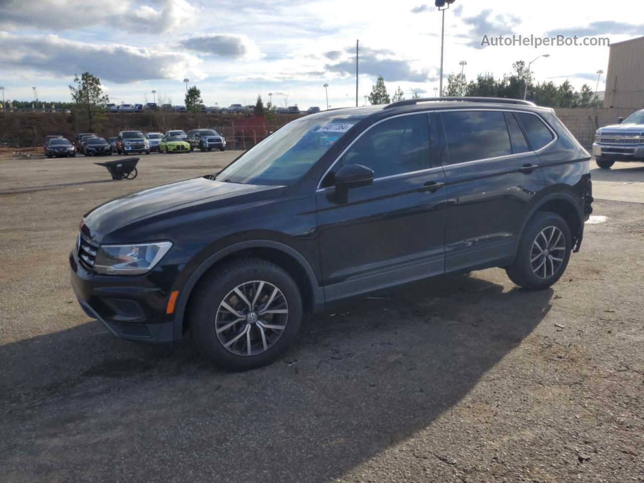 2019 Volkswagen Tiguan Se Black vin: 3VV3B7AX6KM073368