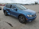 2019 Volkswagen Tiguan Se Синий vin: 3VV3B7AX6KM075735