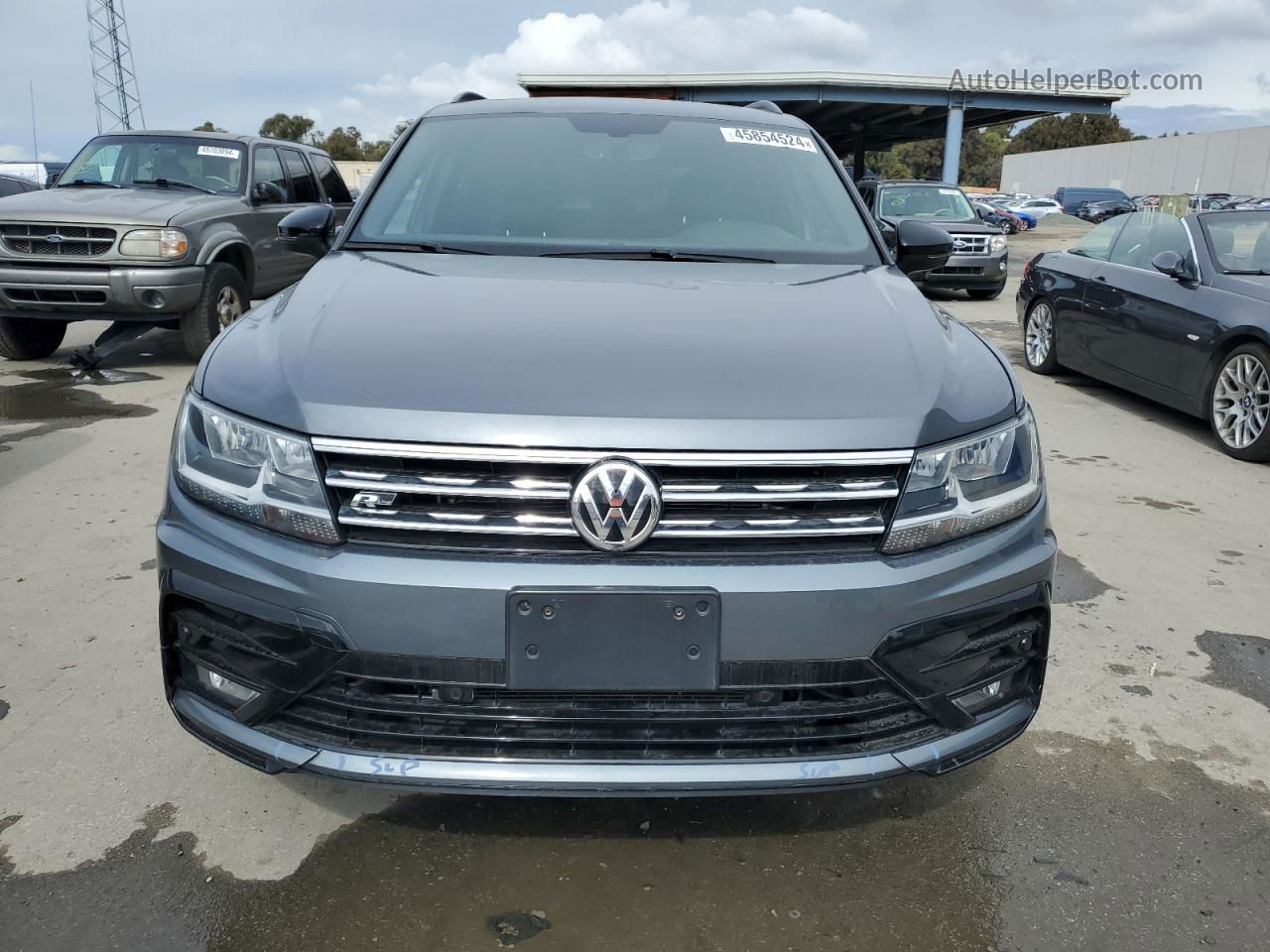 2019 Volkswagen Tiguan Se Gray vin: 3VV3B7AX6KM076030