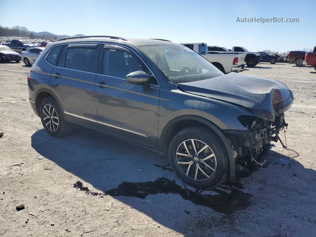 2021 Volkswagen Tiguan Se Gray vin: 3VV3B7AX6MM030958