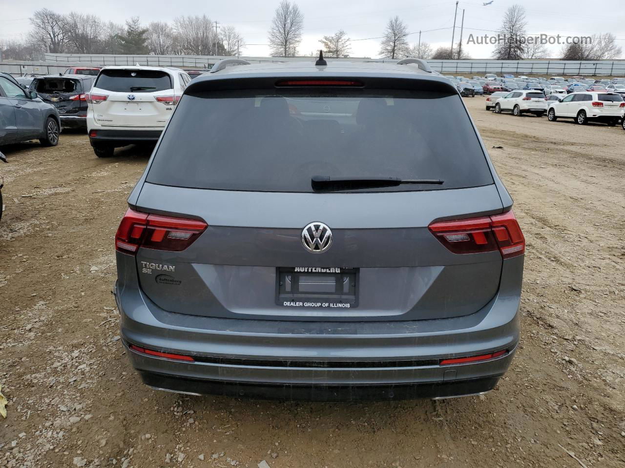 2021 Volkswagen Tiguan Se Gray vin: 3VV3B7AX6MM138657