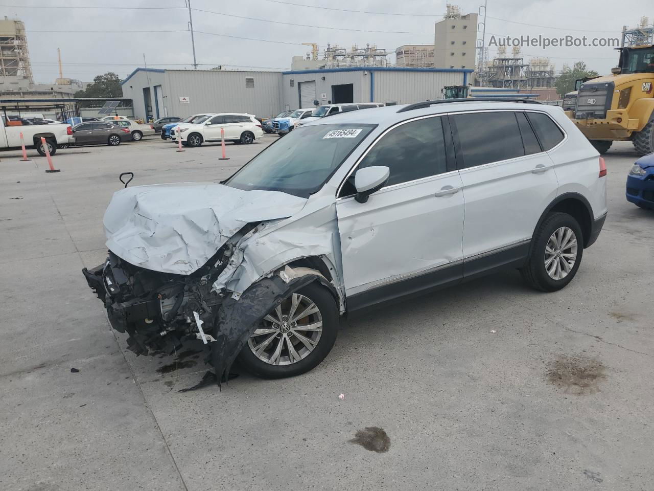 2018 Volkswagen Tiguan Se White vin: 3VV3B7AX7JM138887