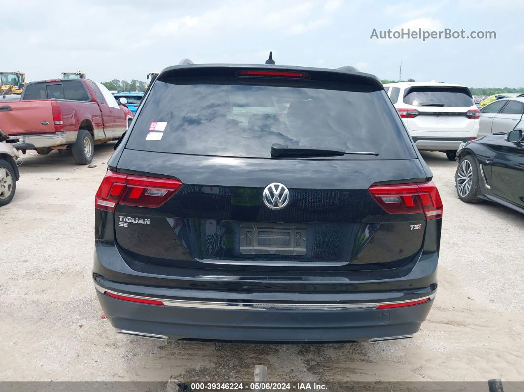 2018 Volkswagen Tiguan 2.0t Se/2.0t Sel Черный vin: 3VV3B7AX7JM194022