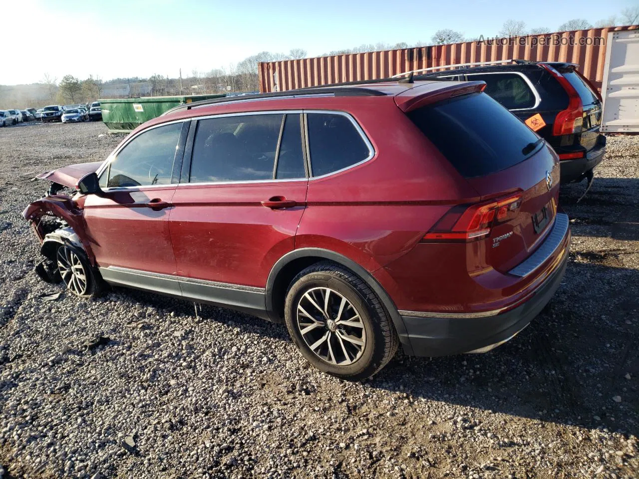 2018 Volkswagen Tiguan Se Red vin: 3VV3B7AX7JM215158