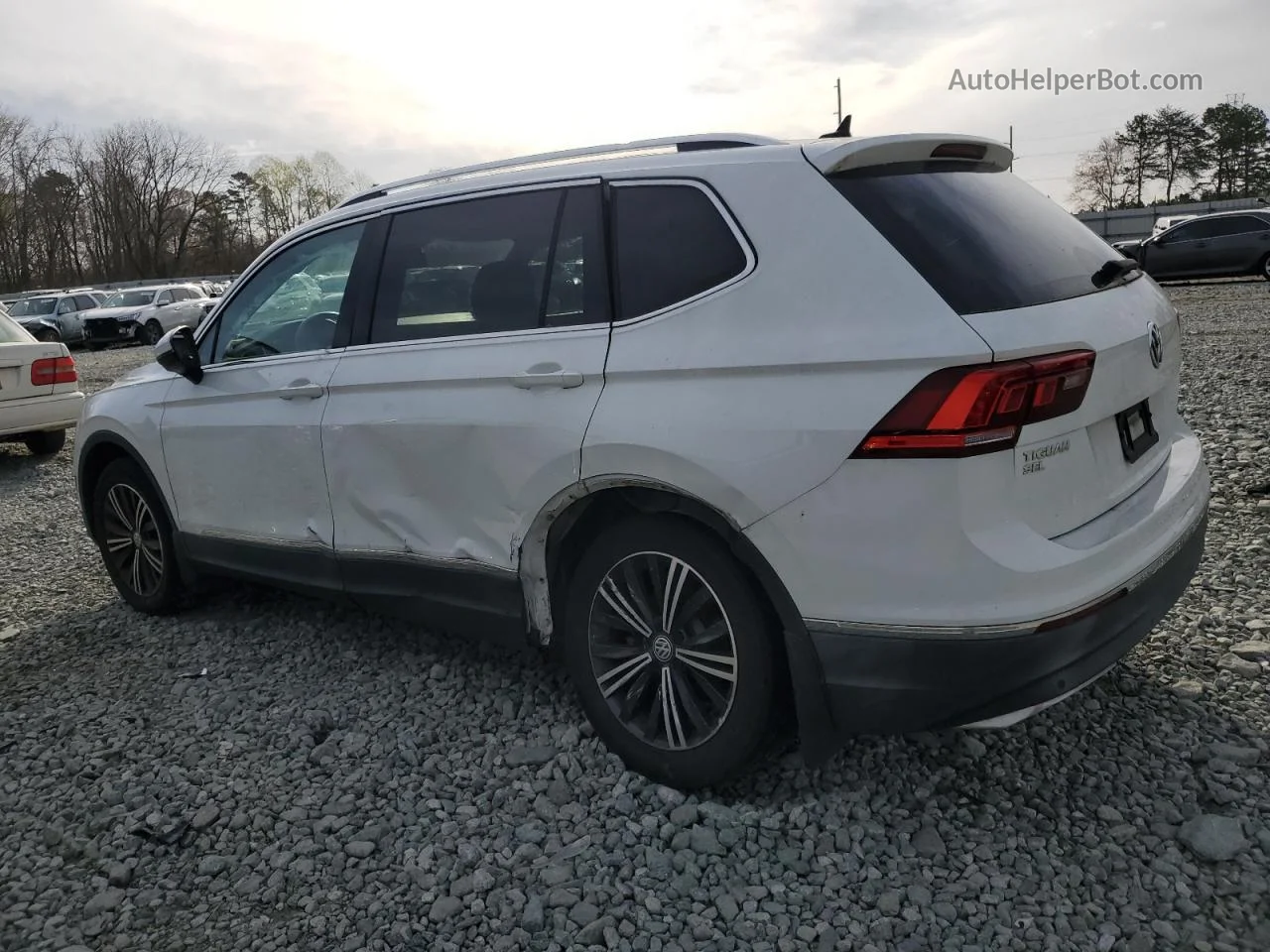 2019 Volkswagen Tiguan Se White vin: 3VV3B7AX7KM050505