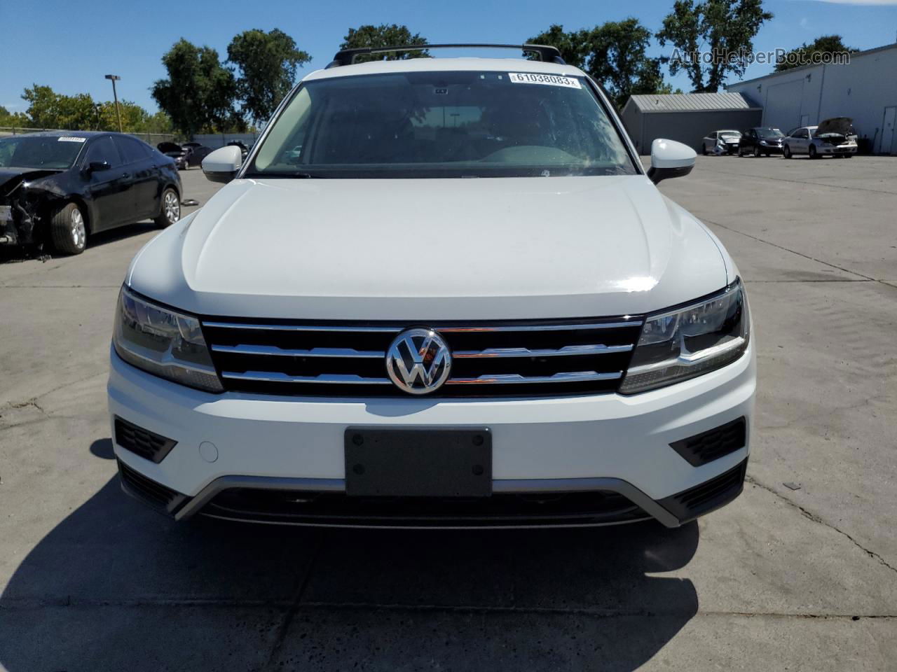 2019 Volkswagen Tiguan Se White vin: 3VV3B7AX7KM087179