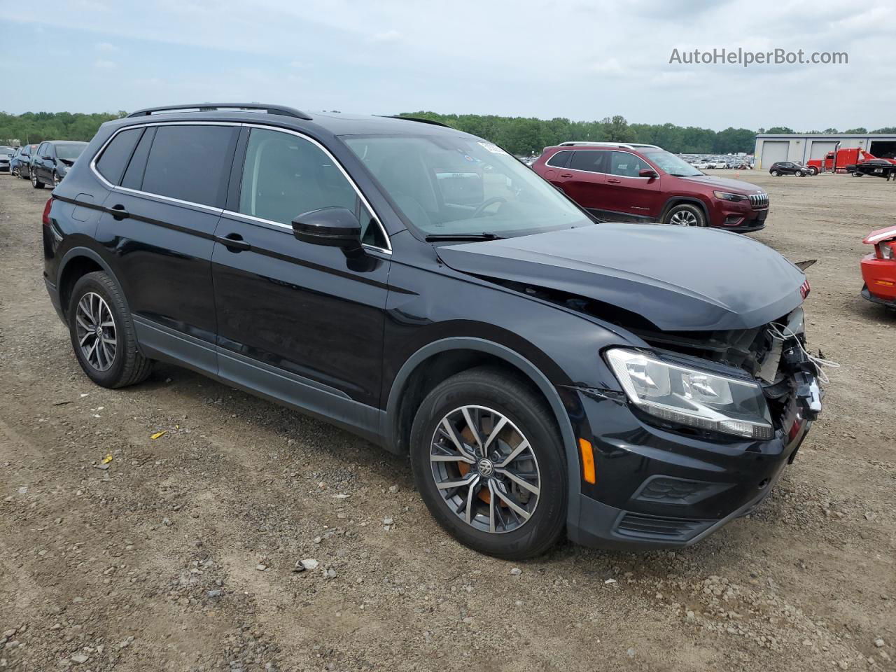 2019 Volkswagen Tiguan Se Black vin: 3VV3B7AX7KM157523