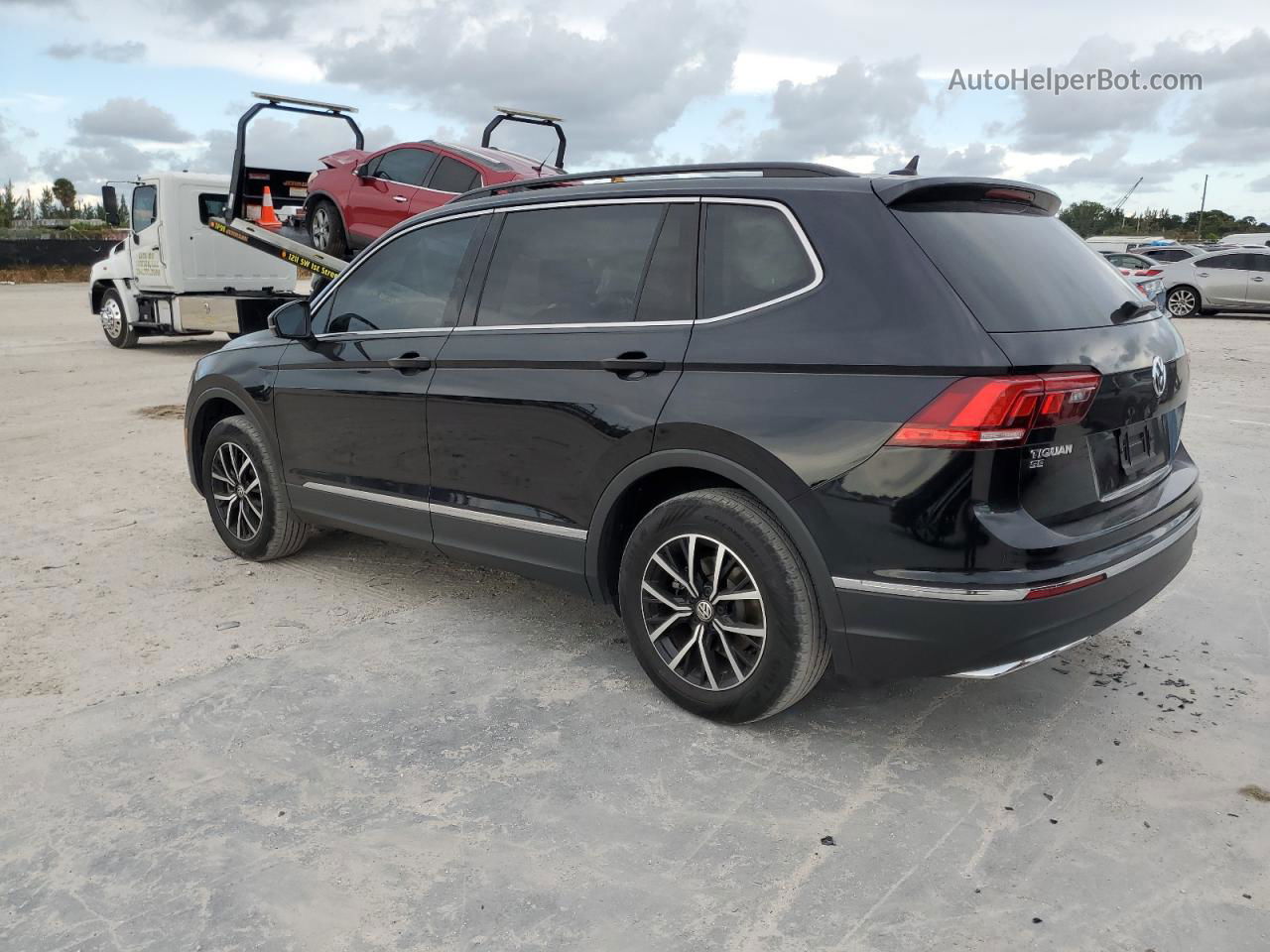 2021 Volkswagen Tiguan Se Черный vin: 3VV3B7AX7MM024618