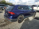 2021 Volkswagen Tiguan Se Синий vin: 3VV3B7AX7MM082566