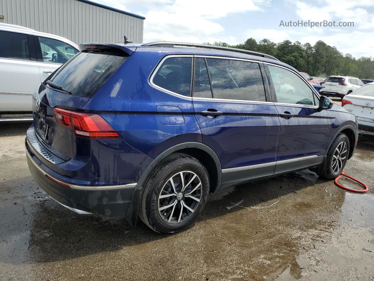 2021 Volkswagen Tiguan Se Blue vin: 3VV3B7AX7MM100063