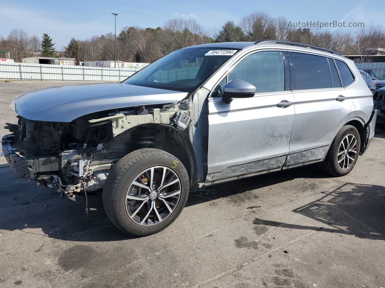 2021 Volkswagen Tiguan Se Silver vin: 3VV3B7AX7MM100290