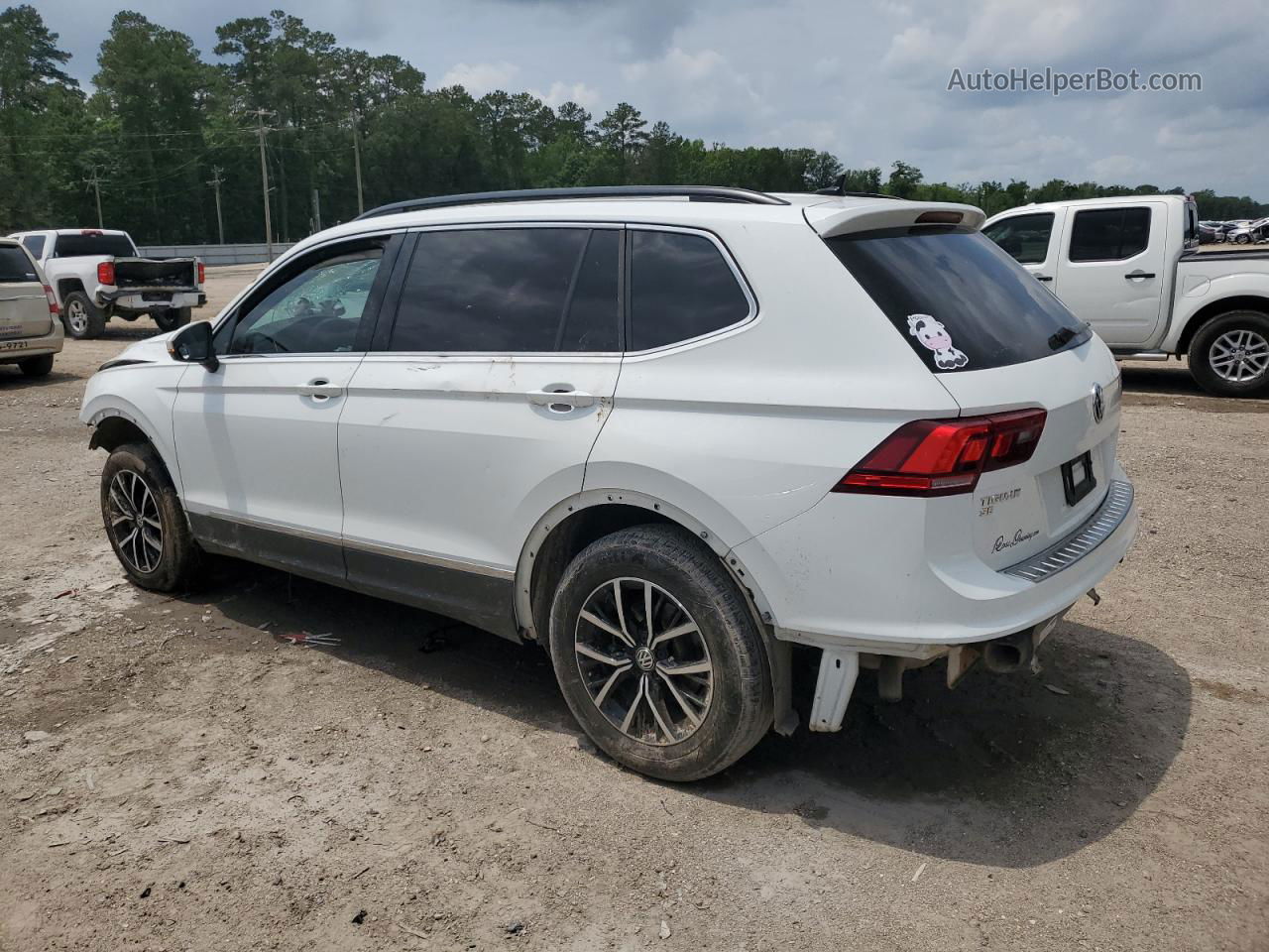 2021 Volkswagen Tiguan Se Белый vin: 3VV3B7AX7MM158819