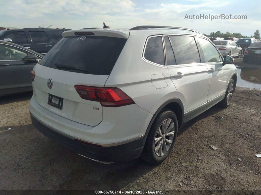 2018 Volkswagen Tiguan Sel/se White vin: 3VV3B7AX8JM087531