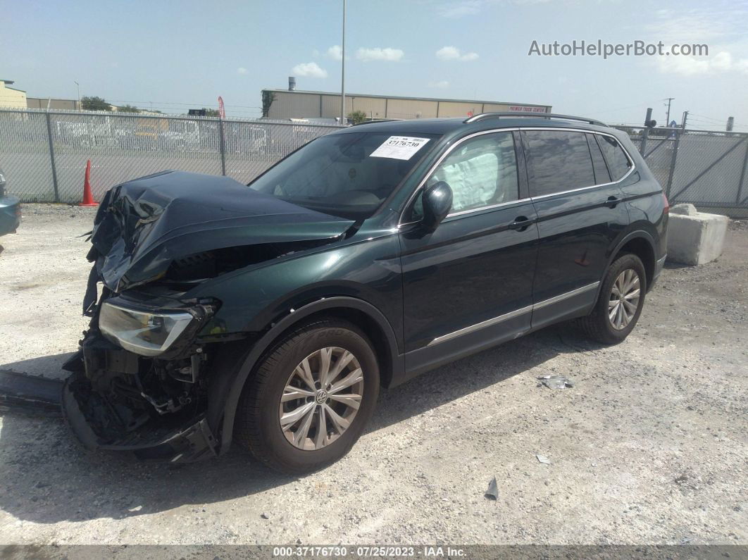 2018 Volkswagen Tiguan Sel/se Зеленый vin: 3VV3B7AX8JM149994