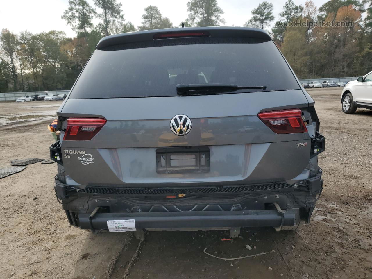 2018 Volkswagen Tiguan Se Gray vin: 3VV3B7AX8JM162714