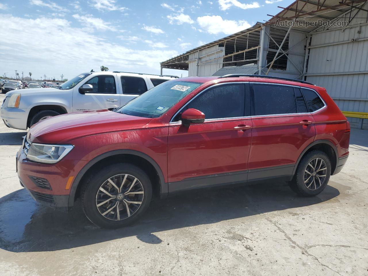 2019 Volkswagen Tiguan Se Красный vin: 3VV3B7AX8KM041361