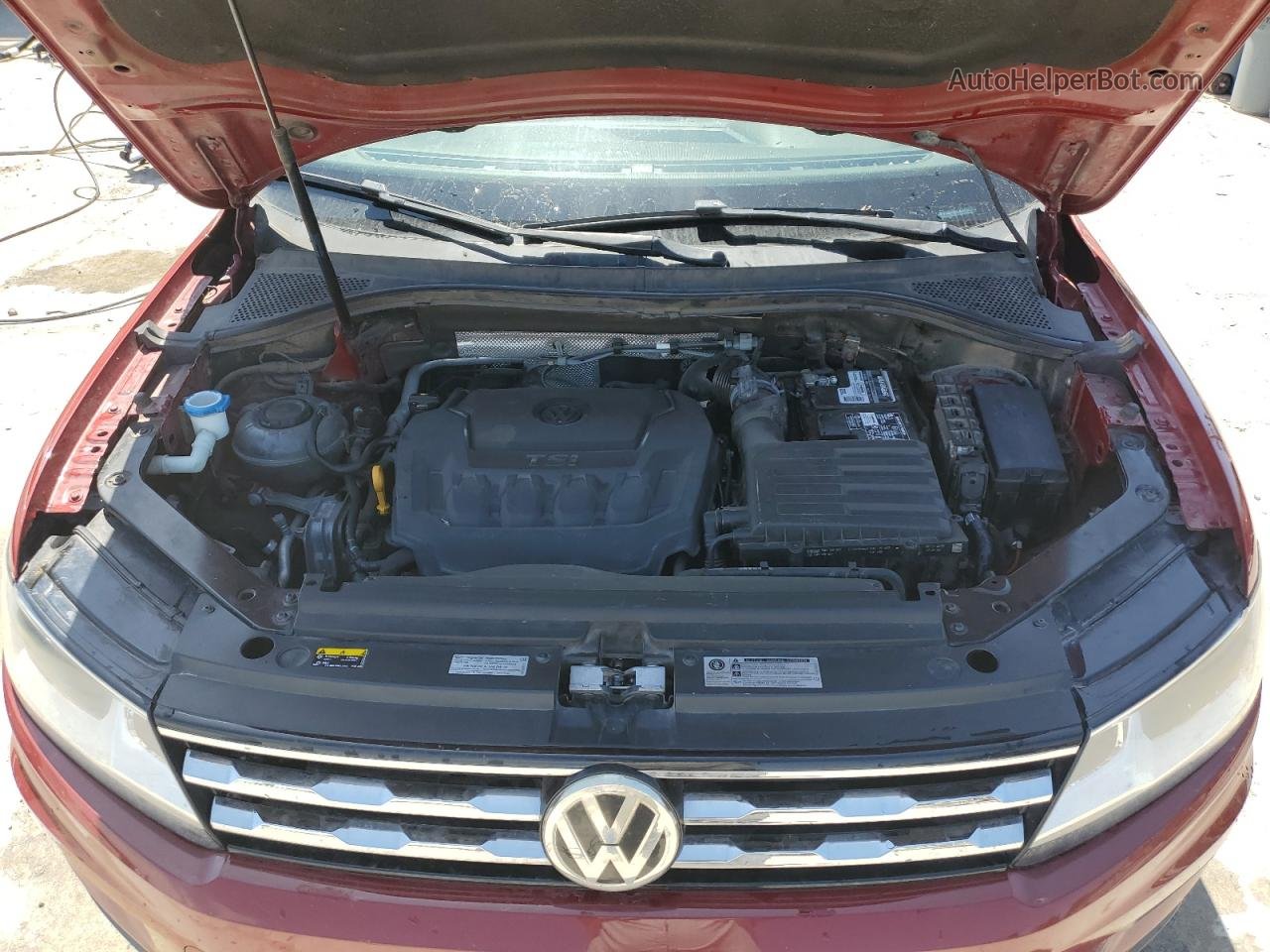 2019 Volkswagen Tiguan Se Красный vin: 3VV3B7AX8KM041361