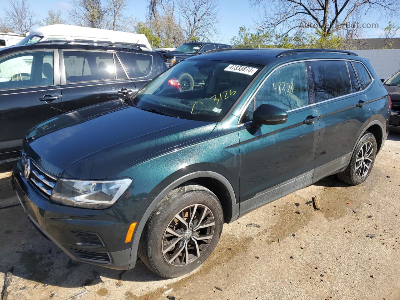 2019 Volkswagen Tiguan Se Green vin: 3VV3B7AX8KM154419