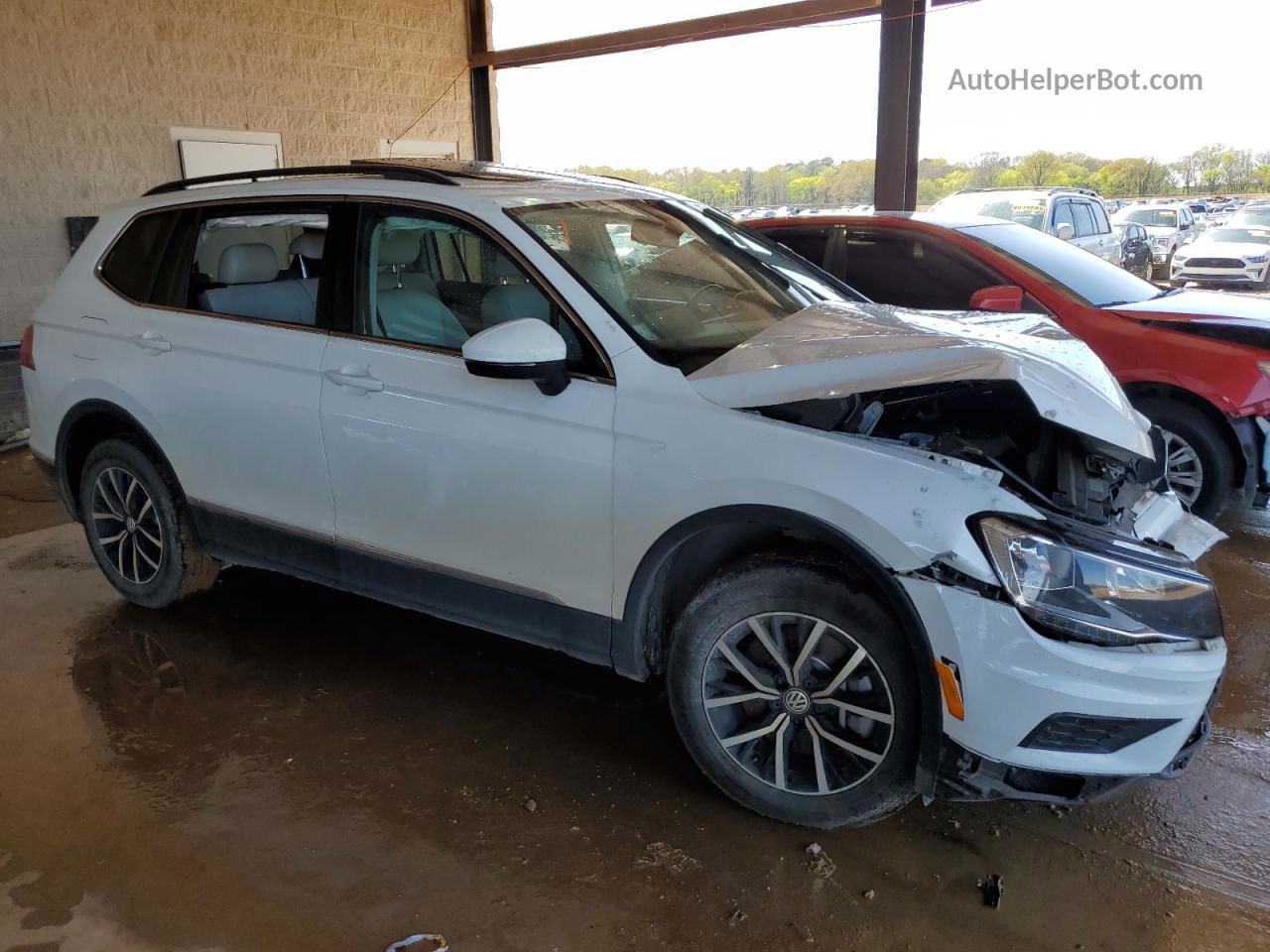 2021 Volkswagen Tiguan Se Белый vin: 3VV3B7AX8MM027561