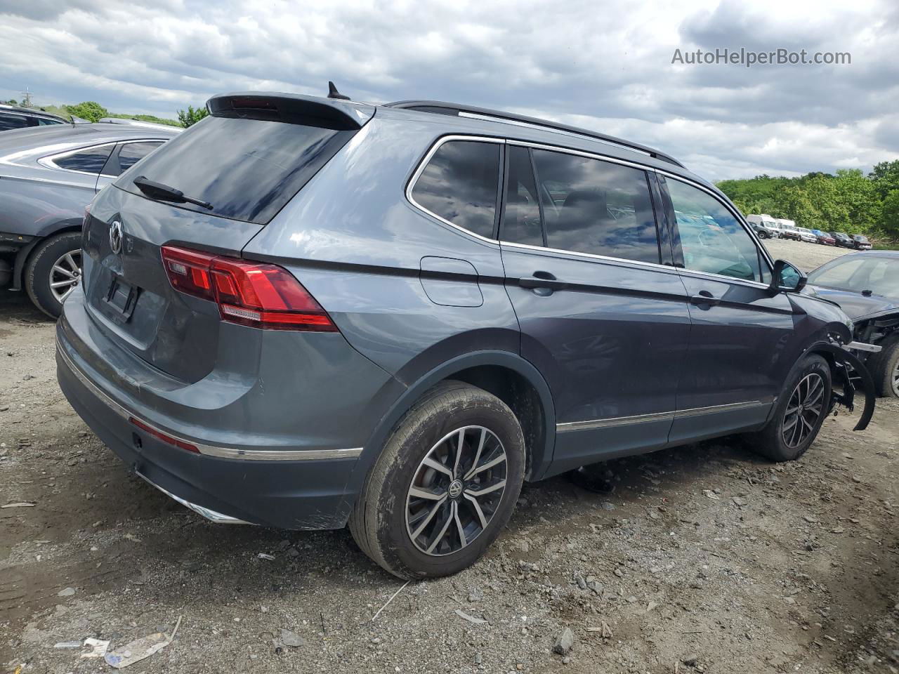 2021 Volkswagen Tiguan Se Gray vin: 3VV3B7AX8MM078767