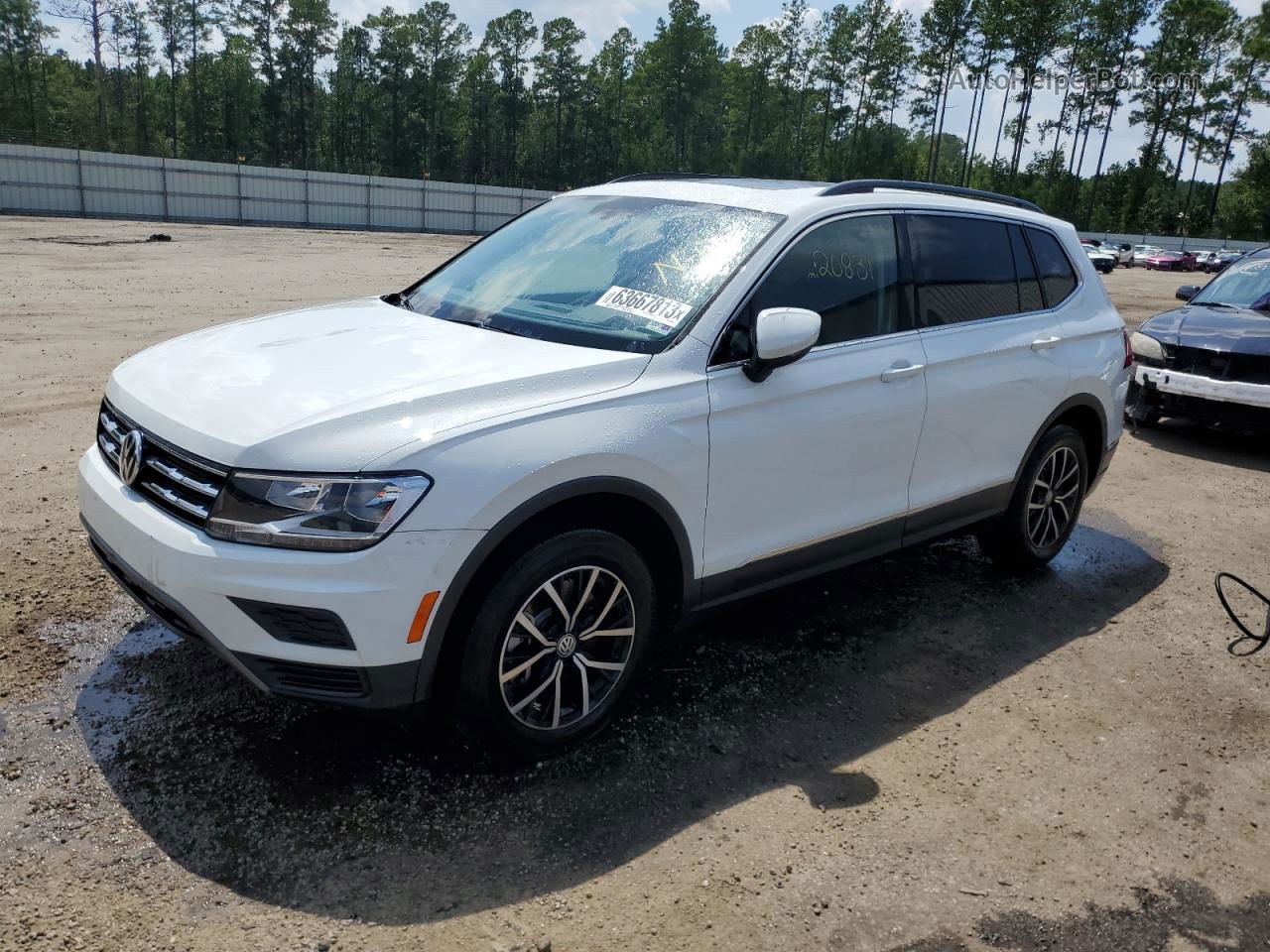 2021 Volkswagen Tiguan Se White vin: 3VV3B7AX8MM118992