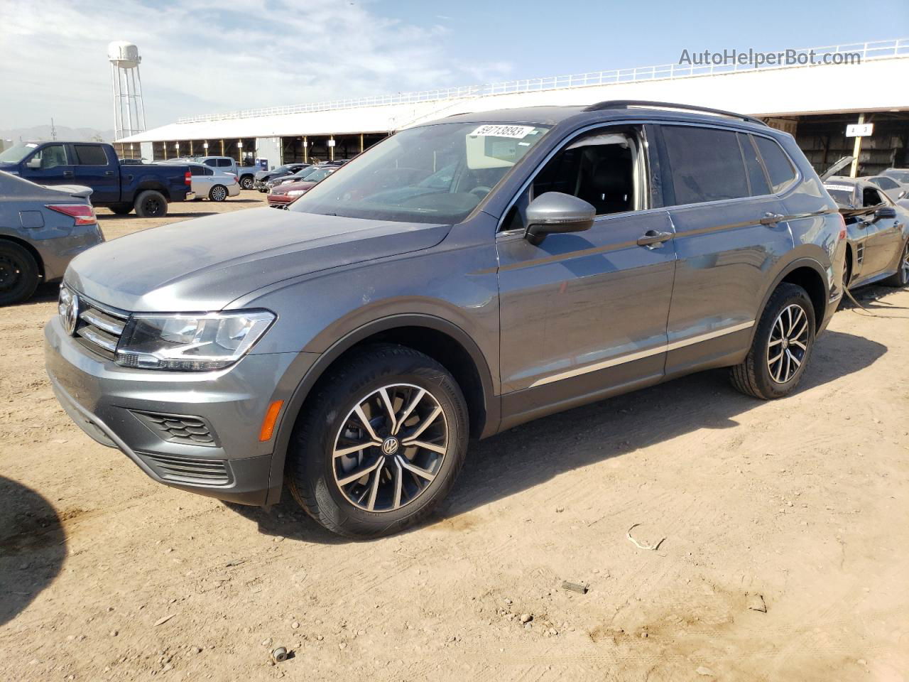 2021 Volkswagen Tiguan Se Серый vin: 3VV3B7AX8MM159901