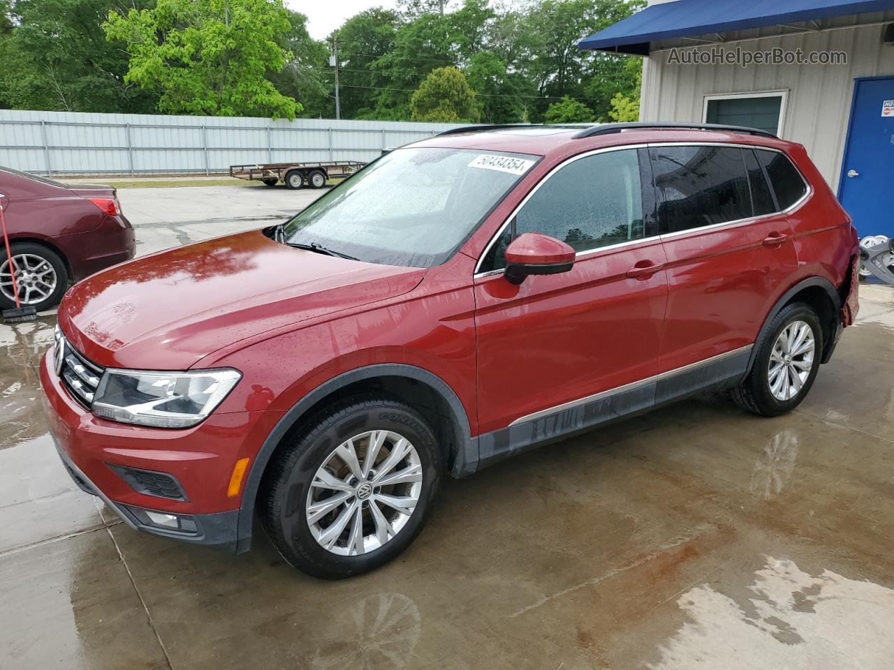 2018 Volkswagen Tiguan Se Бордовый vin: 3VV3B7AX9JM008920