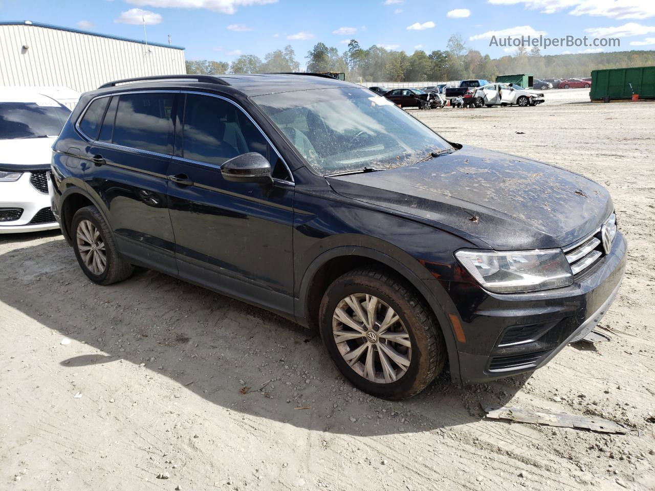 2018 Volkswagen Tiguan Se Черный vin: 3VV3B7AX9JM137207