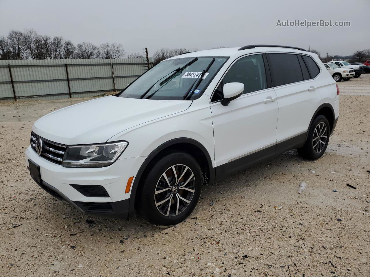 2018 Volkswagen Tiguan Se White vin: 3VV3B7AX9JM193227