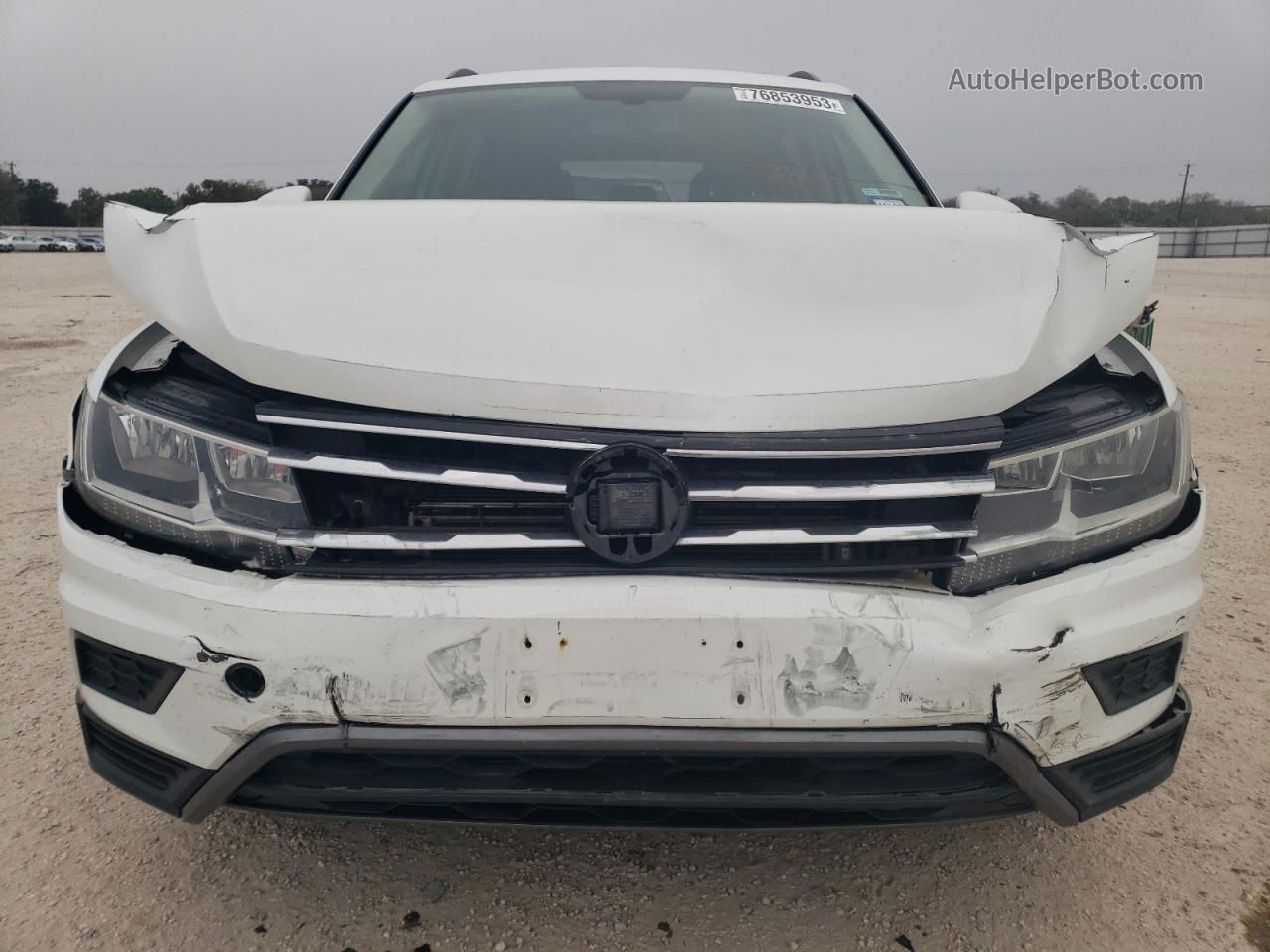 2019 Volkswagen Tiguan Se White vin: 3VV3B7AX9KM074921