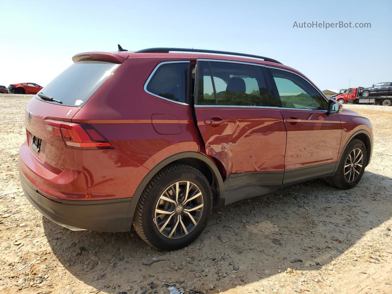 2019 Volkswagen Tiguan Se Red vin: 3VV3B7AX9KM115287