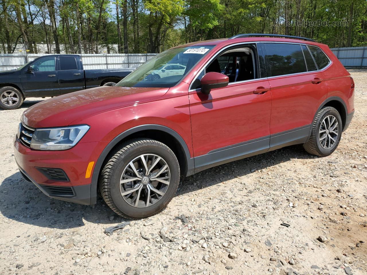 2019 Volkswagen Tiguan Se Red vin: 3VV3B7AX9KM115287