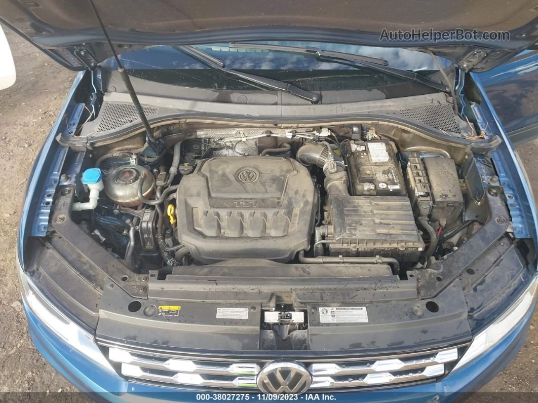 2019 Volkswagen Tiguan 2.0t Se/2.0t Sel/2.0t Sel R-line/2.0t Sel R-line Black Blue vin: 3VV3B7AX9KM127715