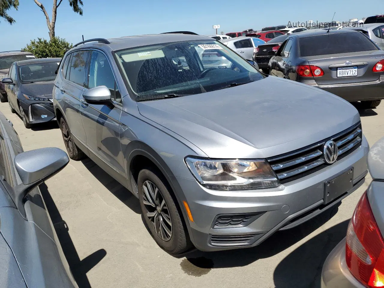 2021 Volkswagen Tiguan Se Серый vin: 3VV3B7AX9MM004225