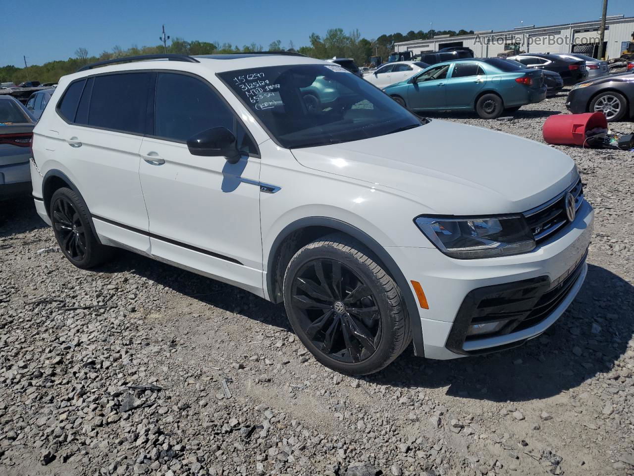 2021 Volkswagen Tiguan Se White vin: 3VV3B7AX9MM018657