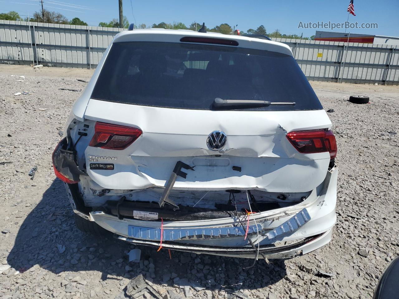 2021 Volkswagen Tiguan Se White vin: 3VV3B7AX9MM018657