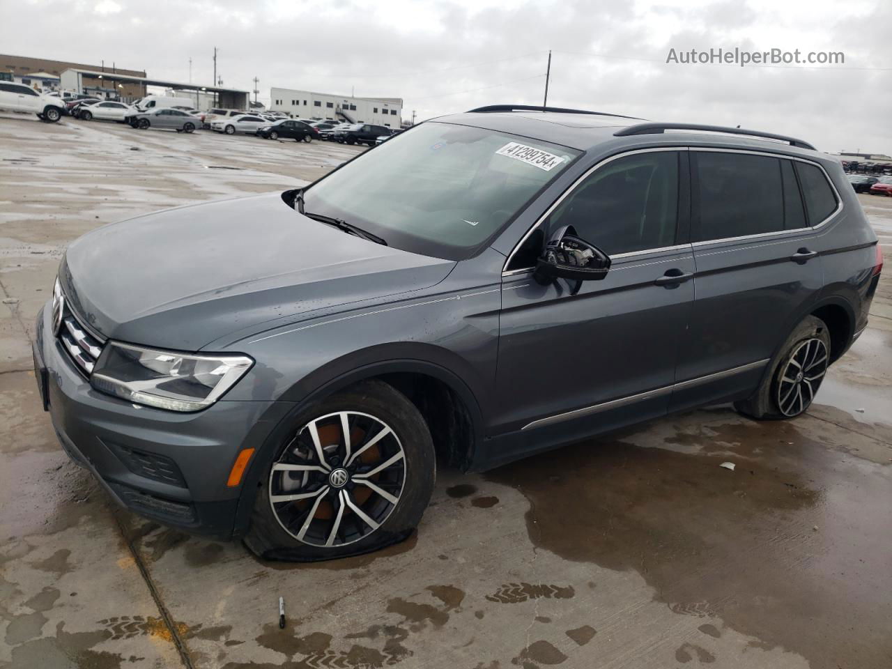 2021 Volkswagen Tiguan Se Серый vin: 3VV3B7AX9MM025799