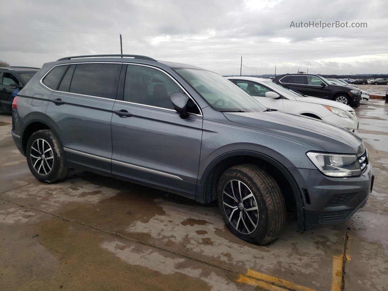 2021 Volkswagen Tiguan Se Gray vin: 3VV3B7AX9MM025799