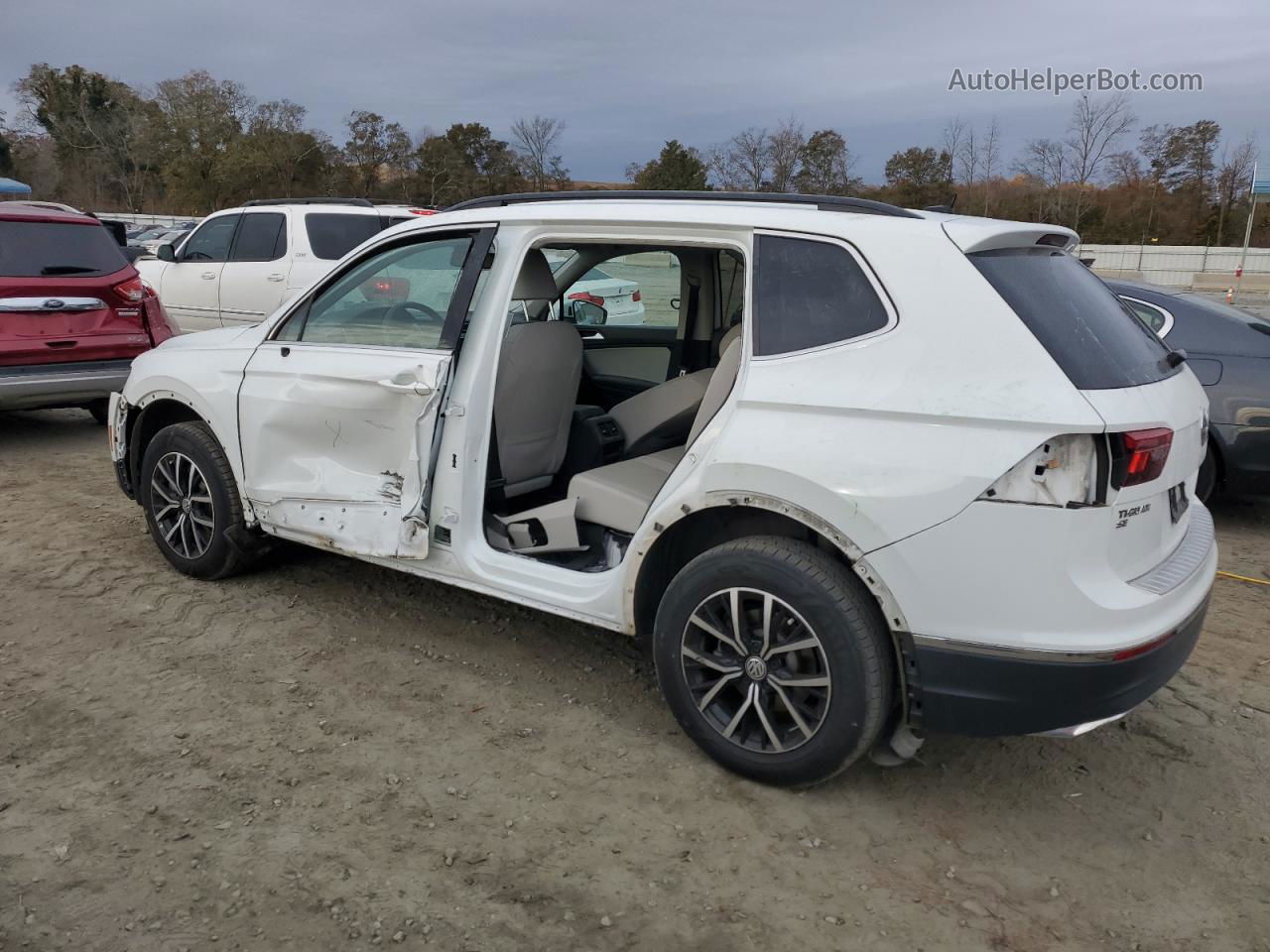 2021 Volkswagen Tiguan Se White vin: 3VV3B7AX9MM031926