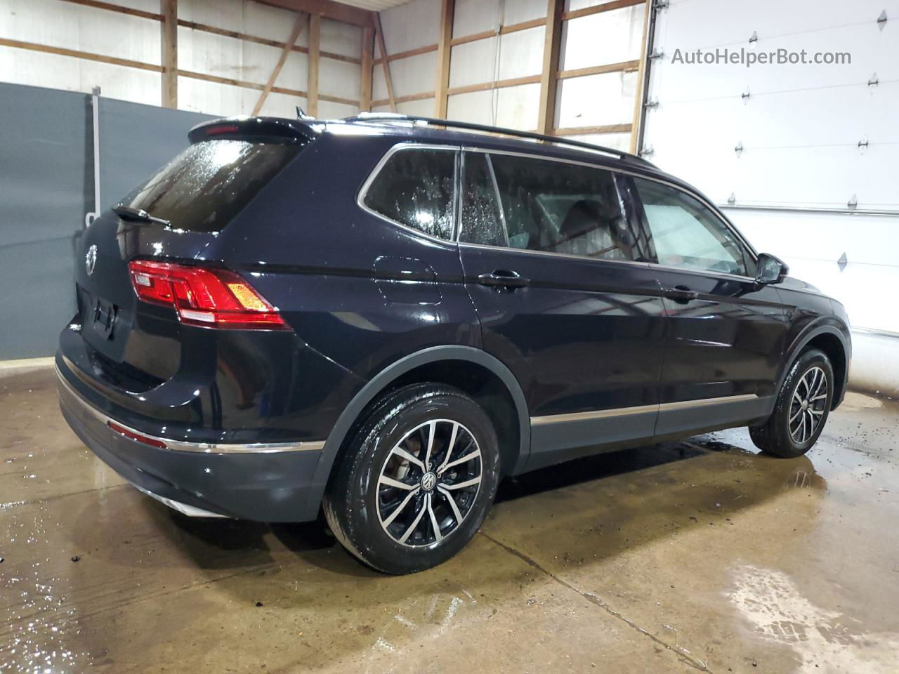 2021 Volkswagen Tiguan Se Черный vin: 3VV3B7AX9MM066451