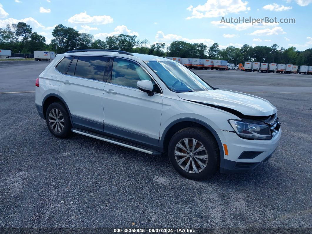 2018 Volkswagen Tiguan 2.0t Se/2.0t Sel White vin: 3VV3B7AXXJM042204