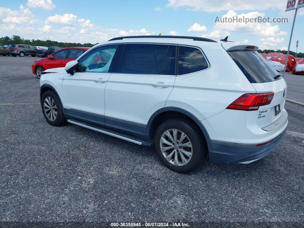 2018 Volkswagen Tiguan 2.0t Se/2.0t Sel White vin: 3VV3B7AXXJM042204