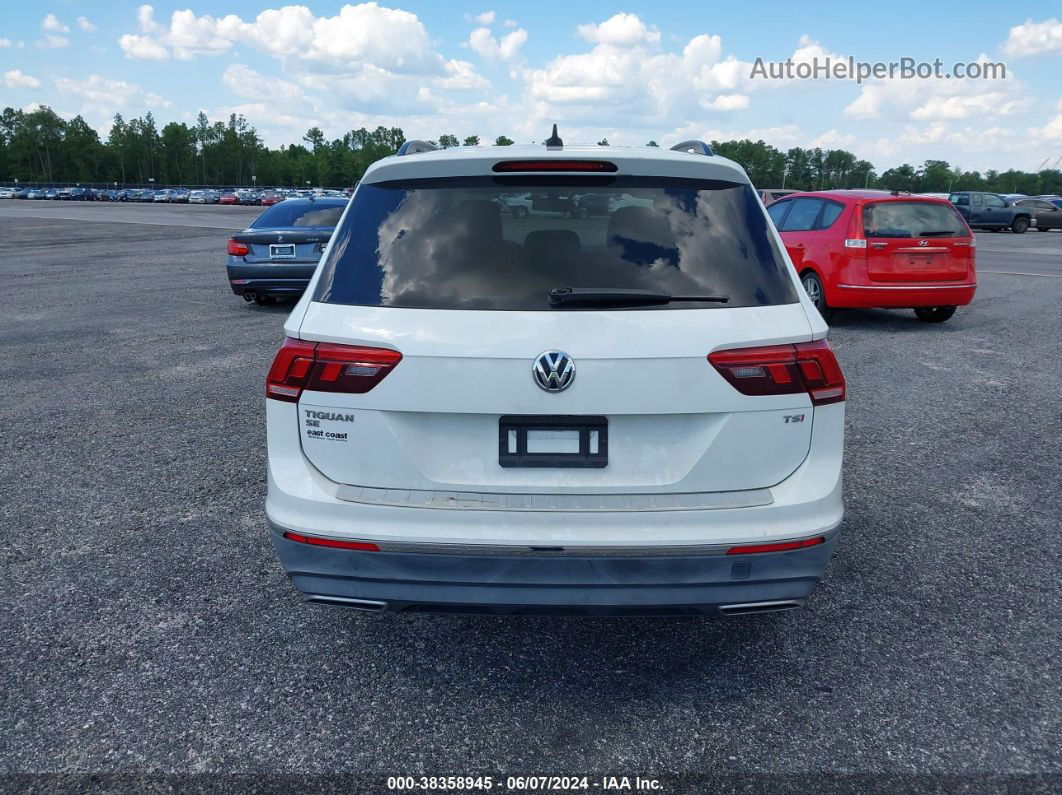 2018 Volkswagen Tiguan 2.0t Se/2.0t Sel White vin: 3VV3B7AXXJM042204