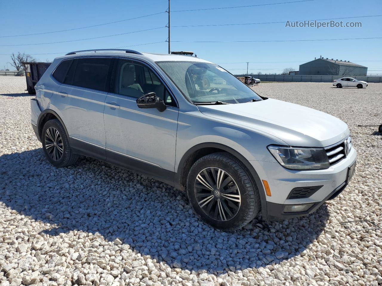 2018 Volkswagen Tiguan Se White vin: 3VV3B7AXXJM156882