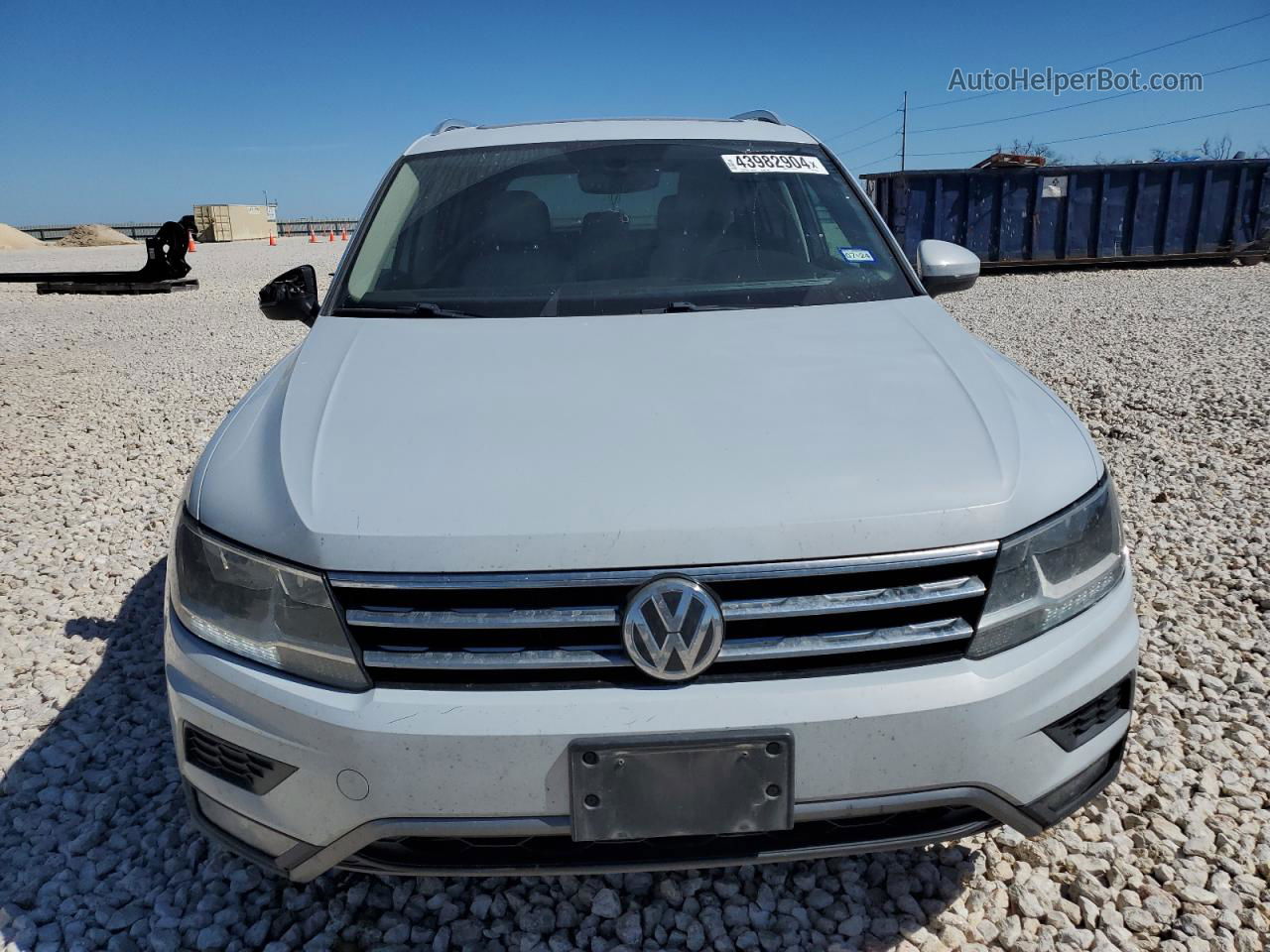 2018 Volkswagen Tiguan Se White vin: 3VV3B7AXXJM156882