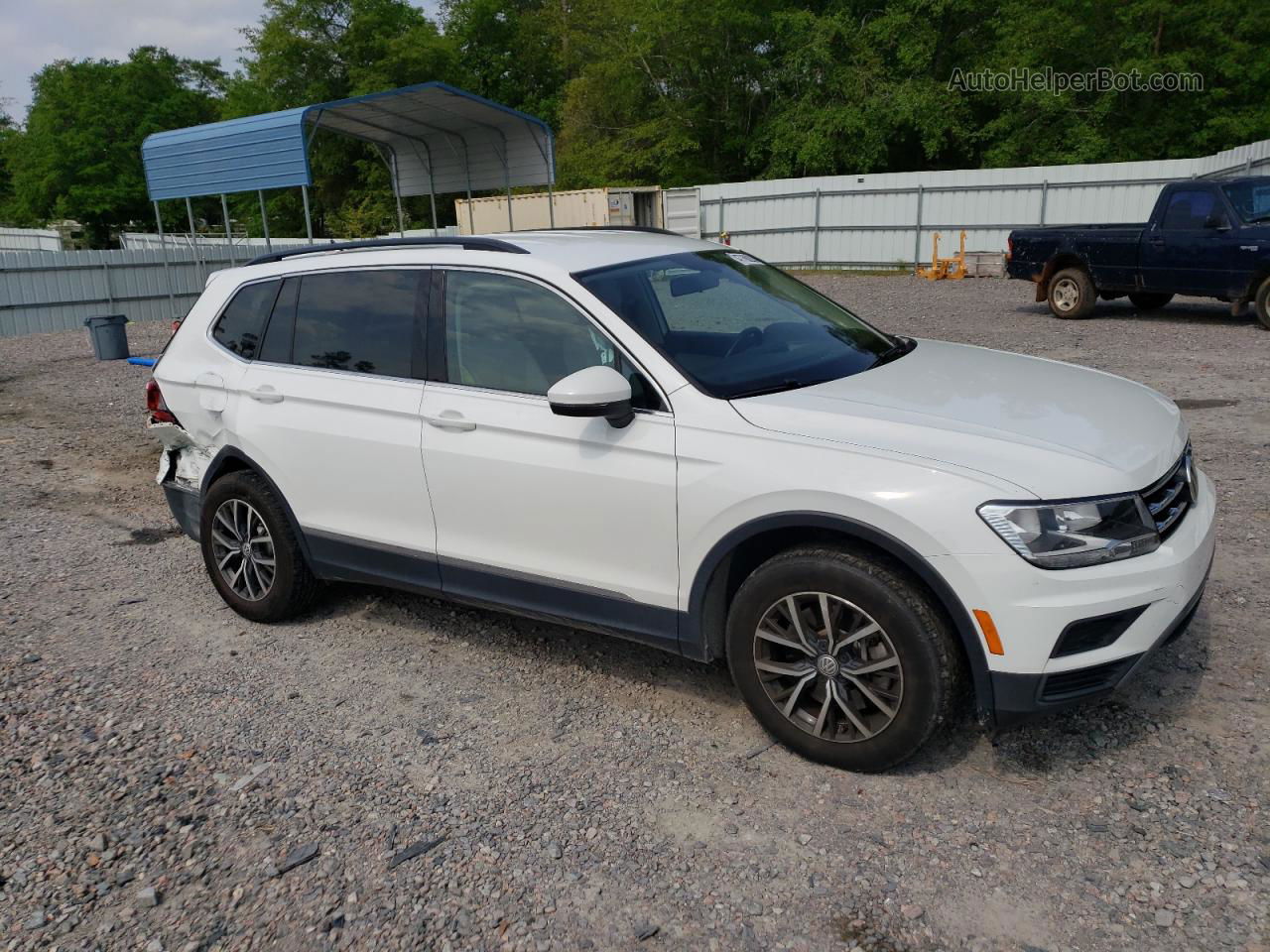 2018 Volkswagen Tiguan Se White vin: 3VV3B7AXXJM215834